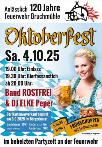 Oktoberfest Feuerwehr Bruchmühle